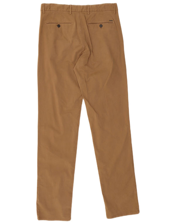 Massimo Dutti Herre Slim Fit Chinobukser EU 40 Medium W31 L31 Beige