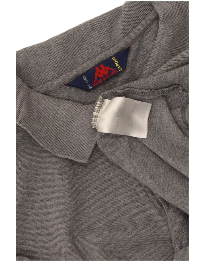 Kappa herre poloshirt XL grå bomuld