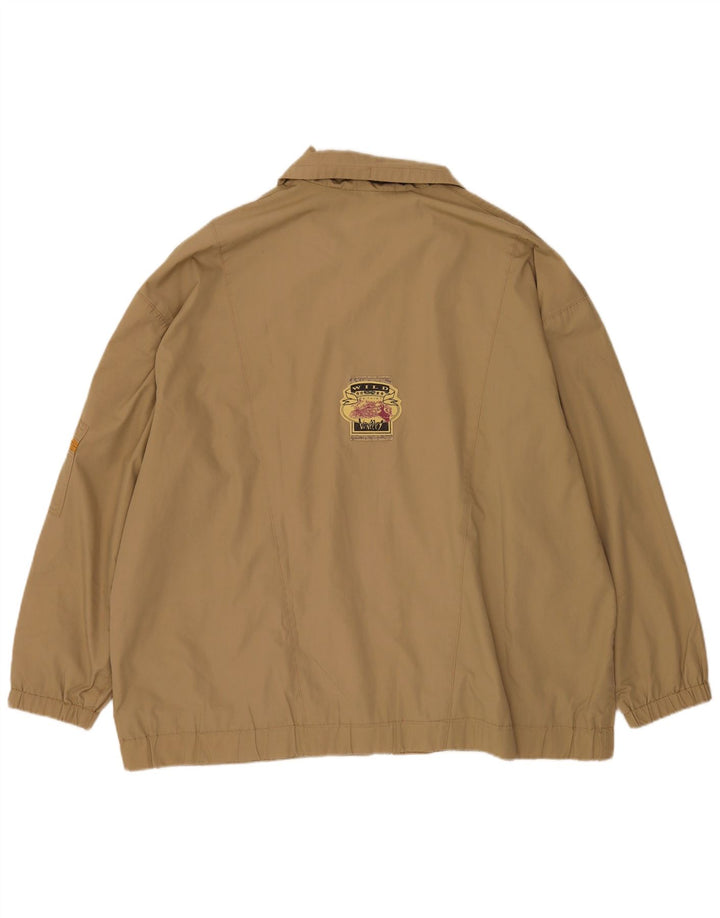 Vintage Bomberjakke til mænd UK 46 3XL Beige Colourblock