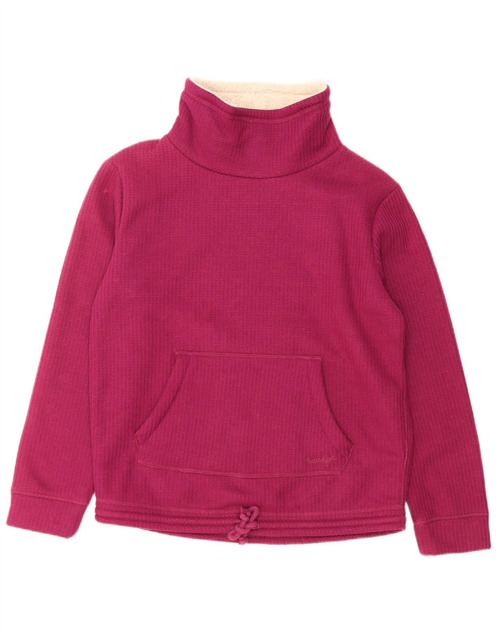 Weird Fish Sherpa Sweatshirt Jumper UK 12 Medium Pink Polyester