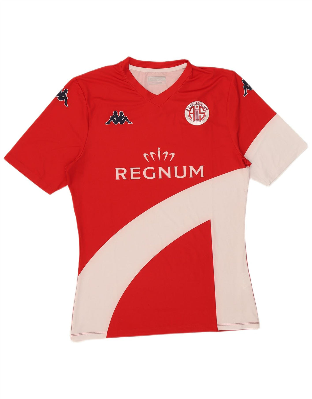 Kappa Herre Grafisk T-Shirt Top XL Rød Colourblock Polyester
