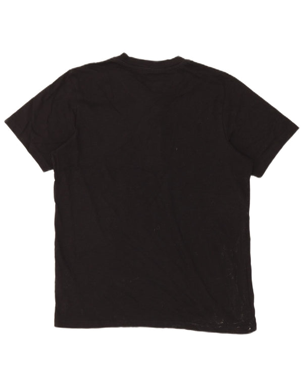 JACK & JONES Herre T-Shirt Top XL Sort Bomuld