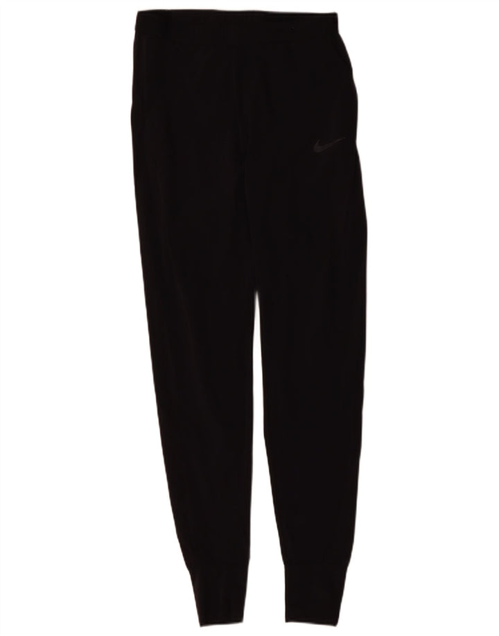 NIKE Dri Fit træningsdragtsbukser til kvinder UK 6 XS sort polyester