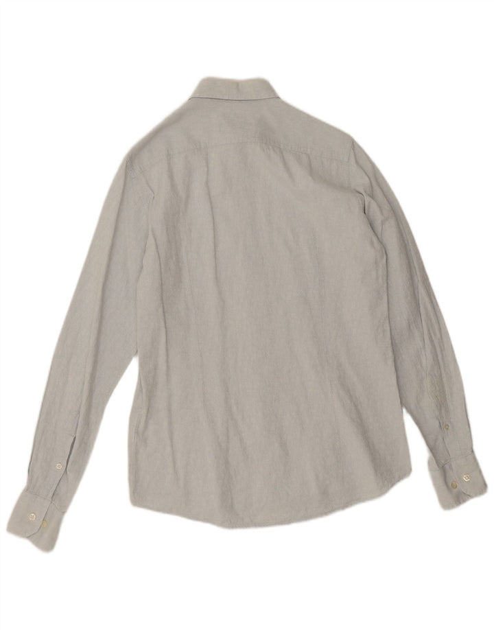 Fred Perry Herre abstrakt mønster Super Slim Fit skjorte medium hvid bomuld