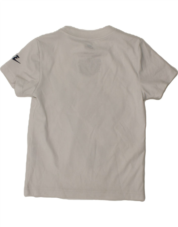 NIKE Boys Dri Fit Graphic T-Shirt Top 5-6 Years Medium White Polyester Vintage Nike and Second-Hand Nike from Messina Hembry 