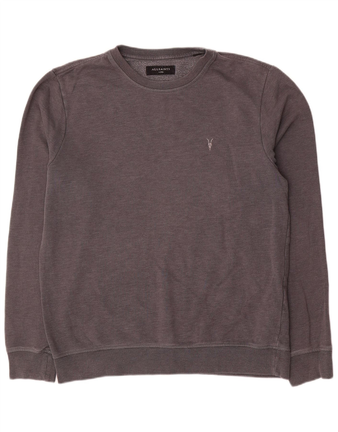 All Saints Herre Sweatshirt Jumper Stor Grå Bomuld