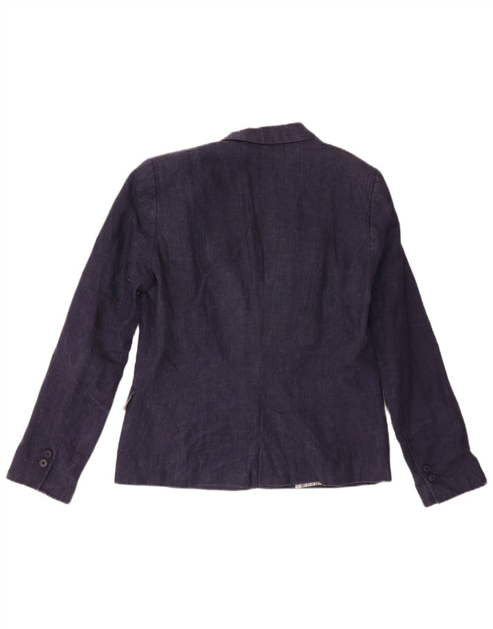 Zara Dame 1 Knap Blazer Jacket UK 16 Large Navy Blue