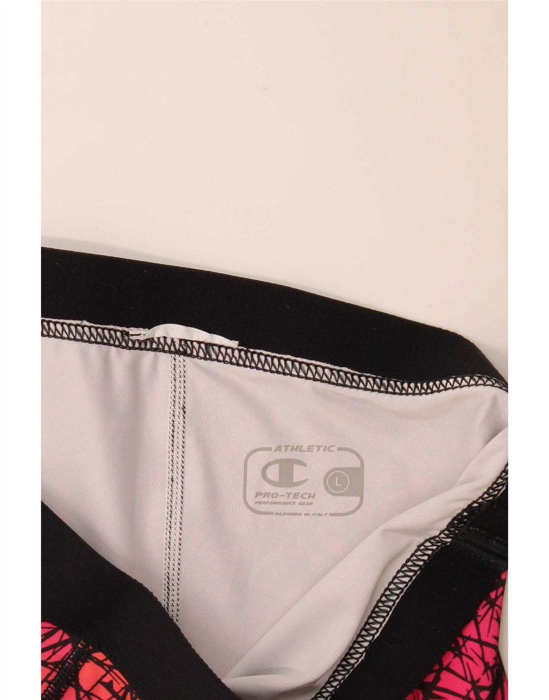 Champion kvinders abstrakt mønster Capri Leggings UK 16 Large Pink