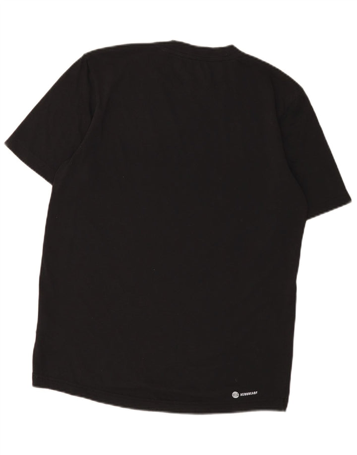 Adidas Herre Aeroready Grafisk T-Shirt Top XS Sort Polyester