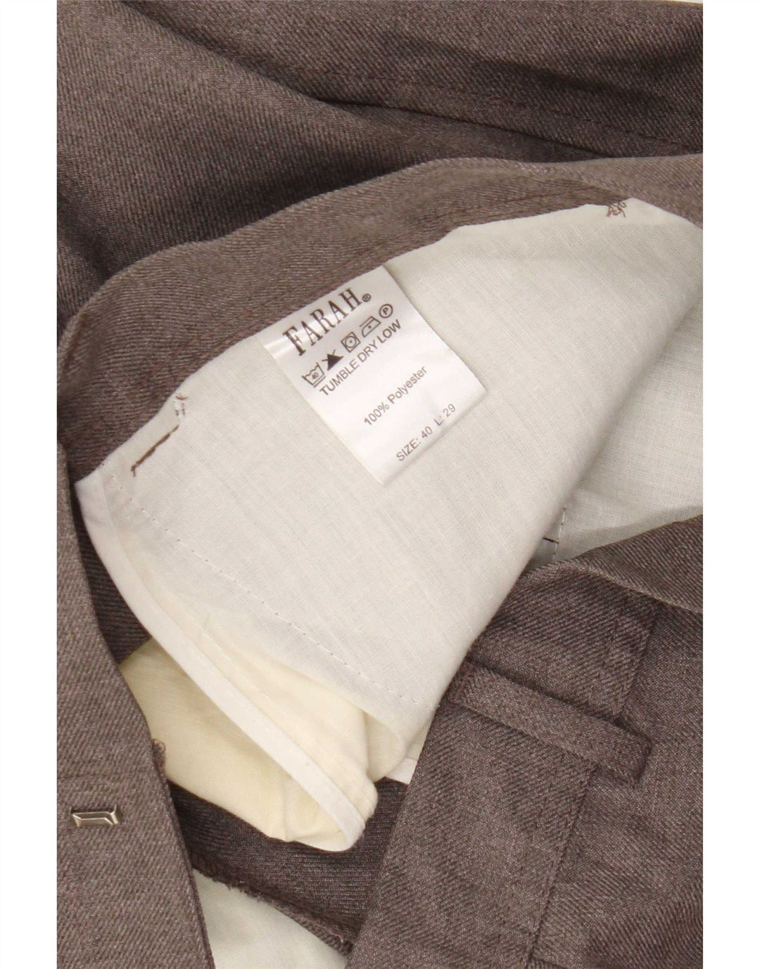 Farah Straight Cropped bukser til mænd W40 L26 brun polyester