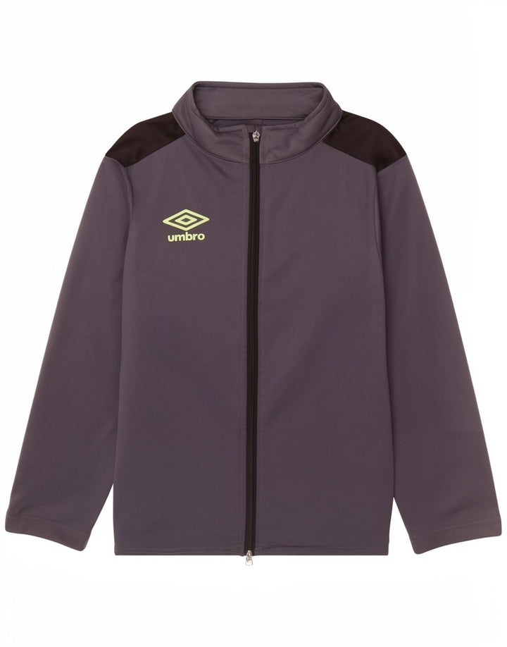 Umbro Boys Tracksuit Topjakke 11-12 År Grå Polyester