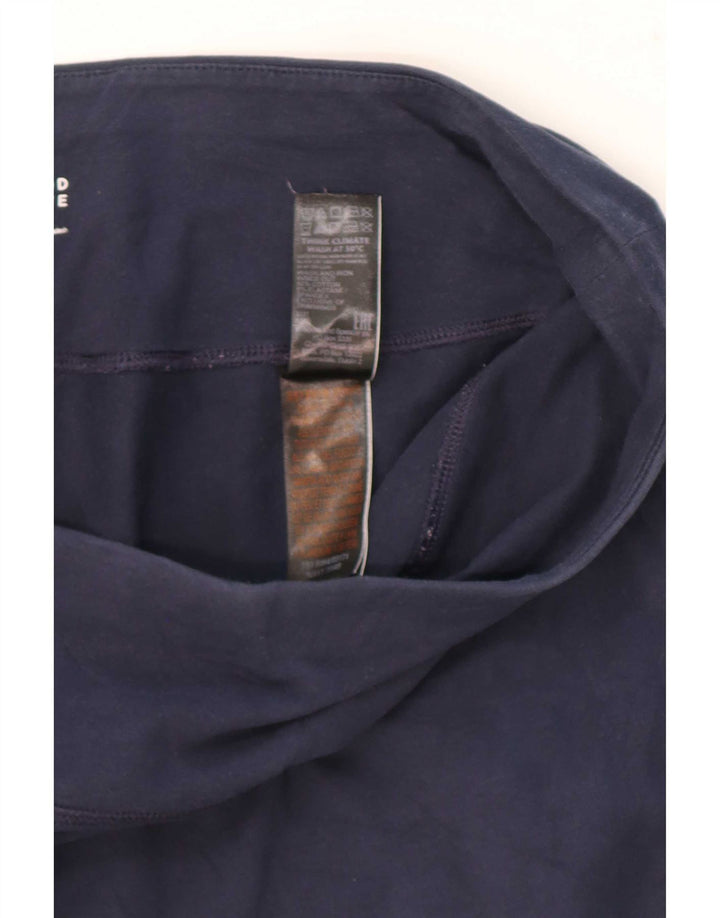 Marks & Spencer Dame Leggings UK 14 Medium Navy Blue Bomuld
