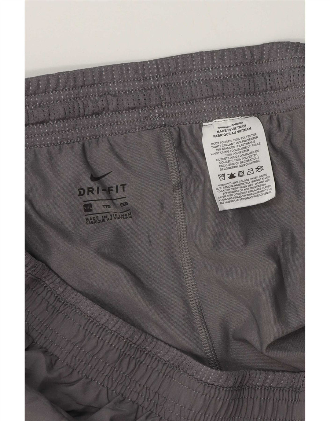 Nike Dame Dri Fit sportsshorts UK 20 2XL Grå Polyester
