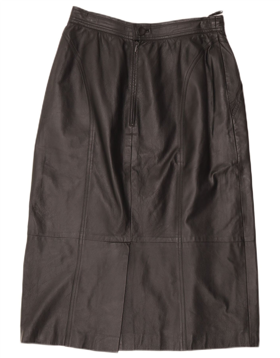Vintage lædernederdel til kvinder W28 Medium Black