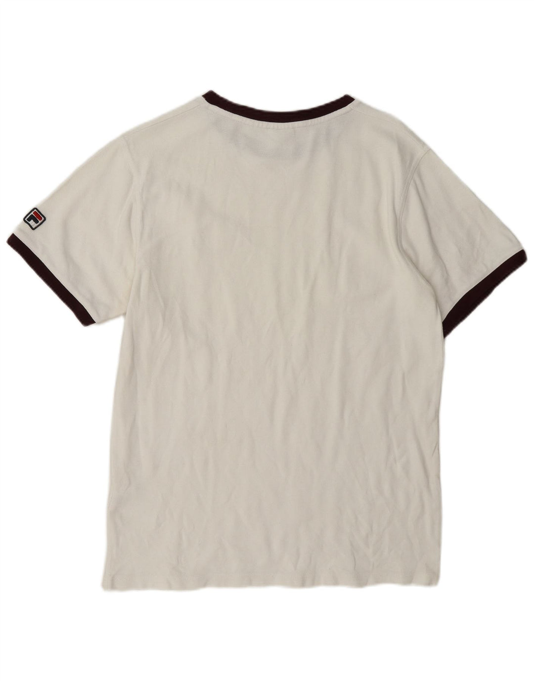 Fila Herre T-Shirt Top Stor Hvid Bomuld