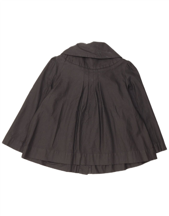 Topshop Dame 3/4-ærmet bomberjakke UK 14 Stor sort bomuld