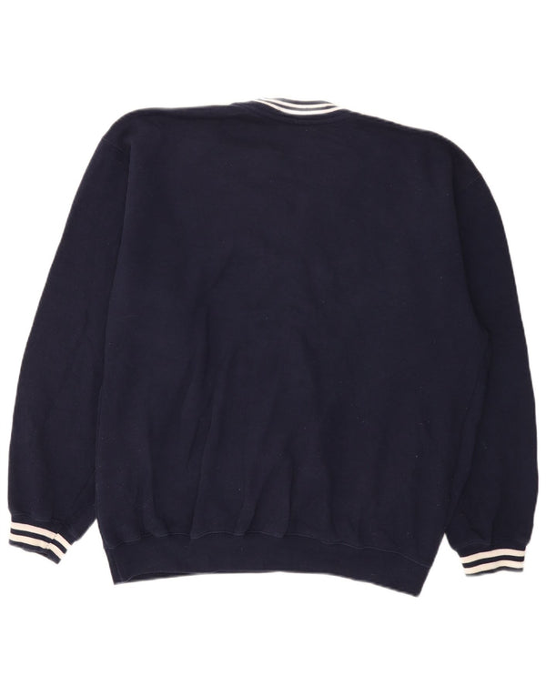 Reebok Herre grafisk sweatshirt Jumper Medium Navyblå polyester