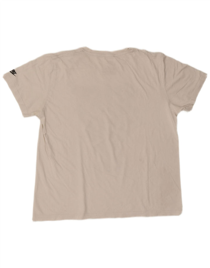 Nike Herre Slim Fit Grafisk T-Shirt Top 2XL Hvid