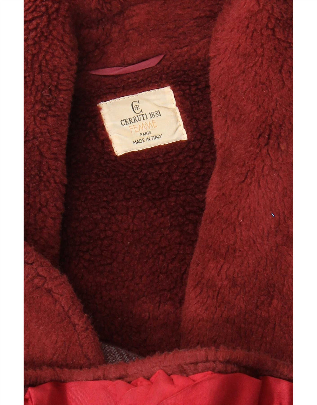 Cerruti 1881 Dame Overfrakke UK 14 Medium Bourgogne Ternet