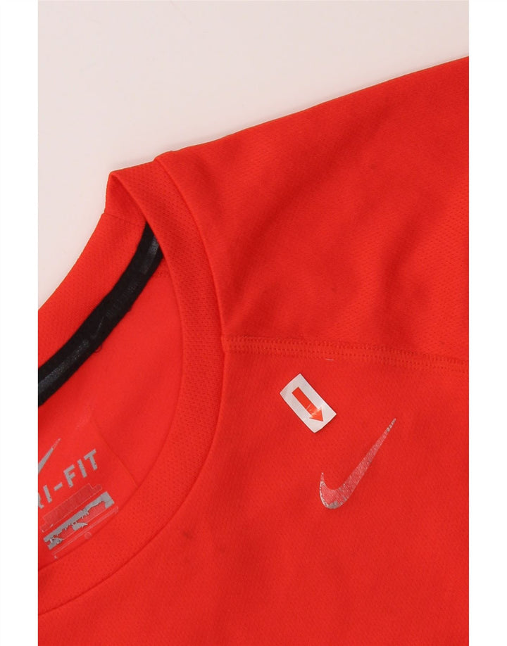 Nike Herre Dri Fit T-Shirt Top Stor Rød