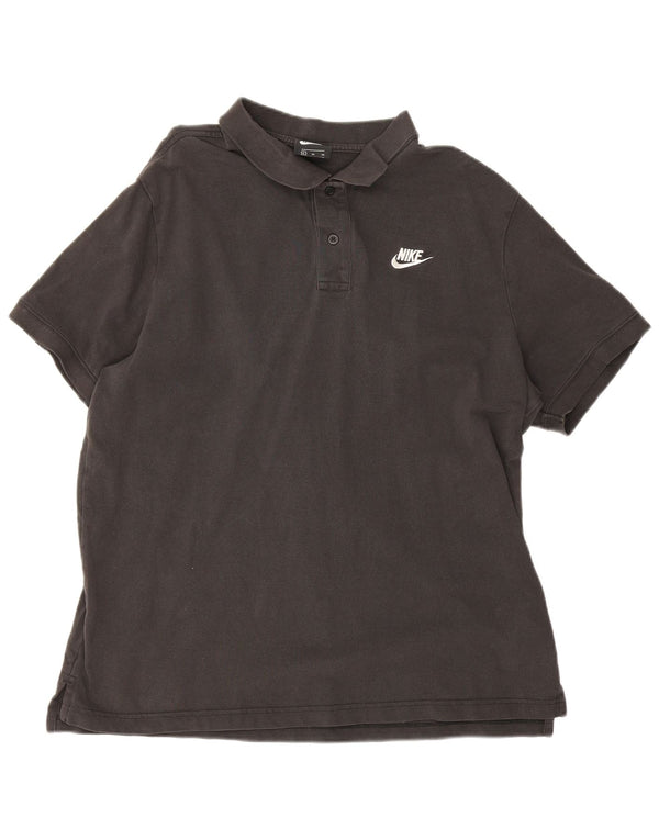 Nike herre poloshirt XL sort bomuld