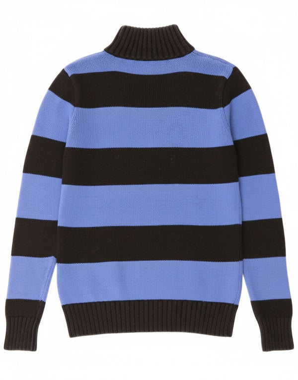 Polo Ralph Lauren Boys Zip Neck Jumper Sweater 14-15 Years Large Blue