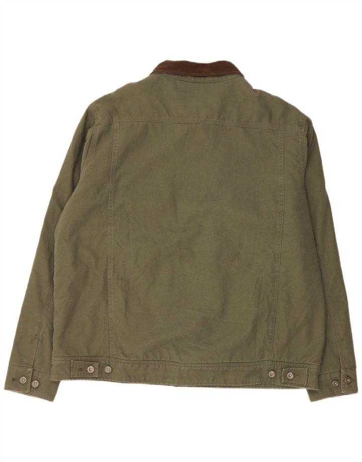 WOOLRICH Sherpajakke til mænd UK 42 XL Khaki Bomuld