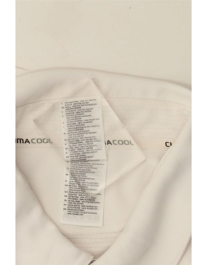 Adidas Herre Climacool Polo Shirt XL Hvid Polyester