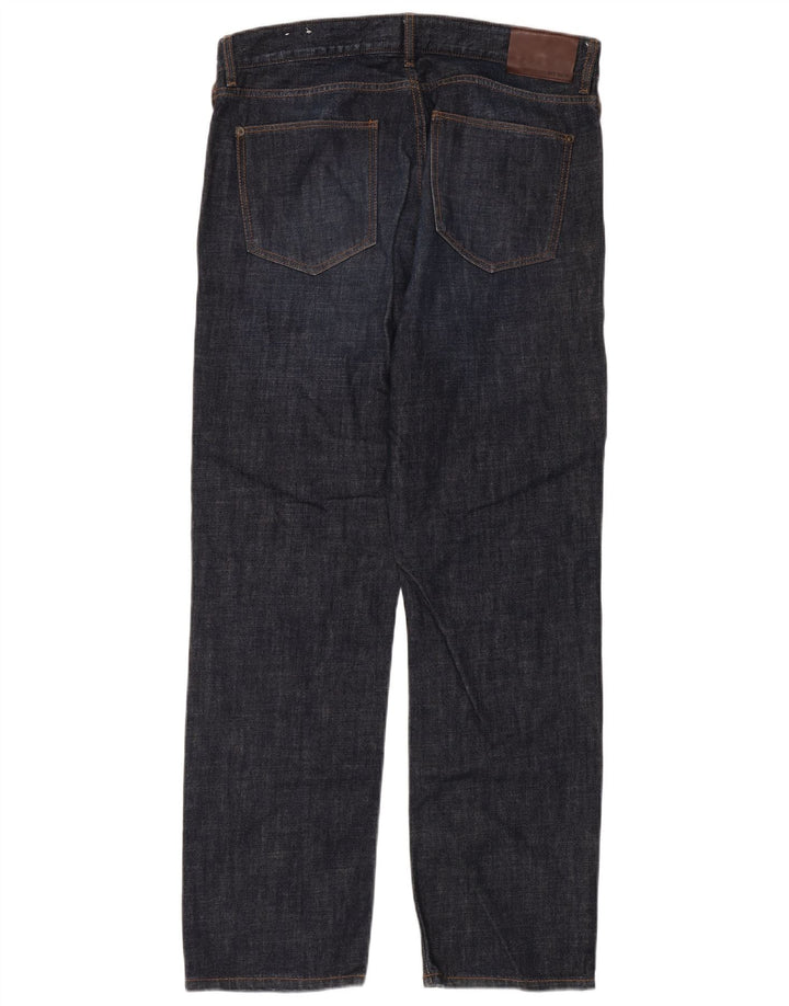 Fat Face Herre Straight Jeans W34 L32 Blå Bomuld