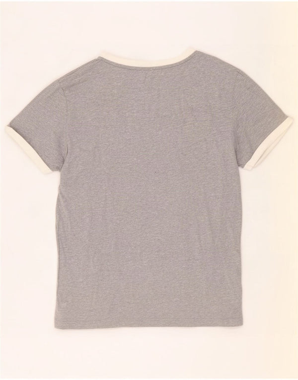 Tommy Hilfiger Herre grafisk T-shirt Top Lille Grå Colourblock Bomuld