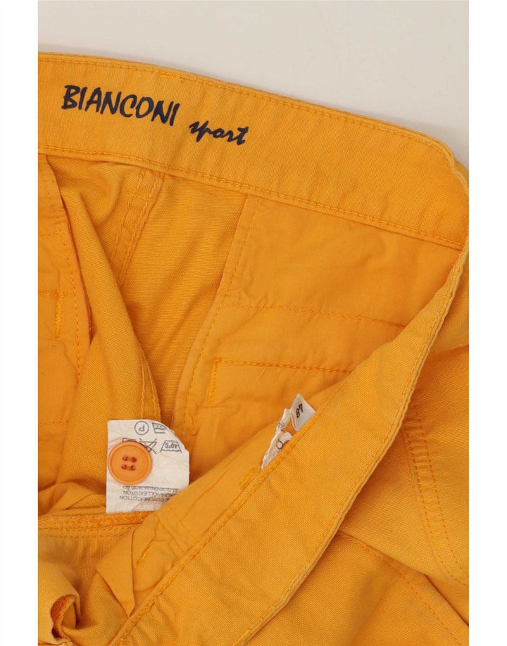 Vintage Herre Cargo Shorts IT 48 Medium W34 Gul Bomuld