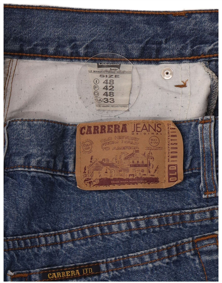 Carrera Herre Denim Shorts IT 48 Medium W33 Blå Bomuld