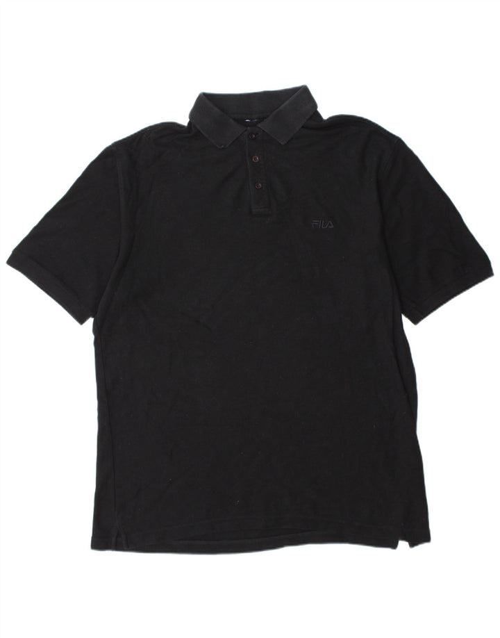 FILA Poloshirt til mænd XL Sort bomuld