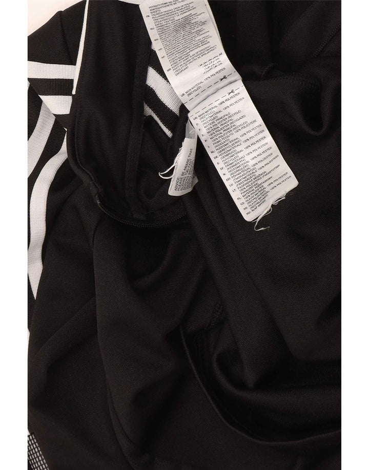 Adidas Boys Aeroready Zip Neck Pullover Træningsdragt Top 13-14 år Sort