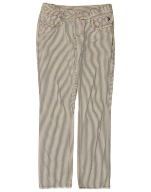 Playlife Dame Casual Bukser IT 42 Medium W32 L29 Blå nålestribe