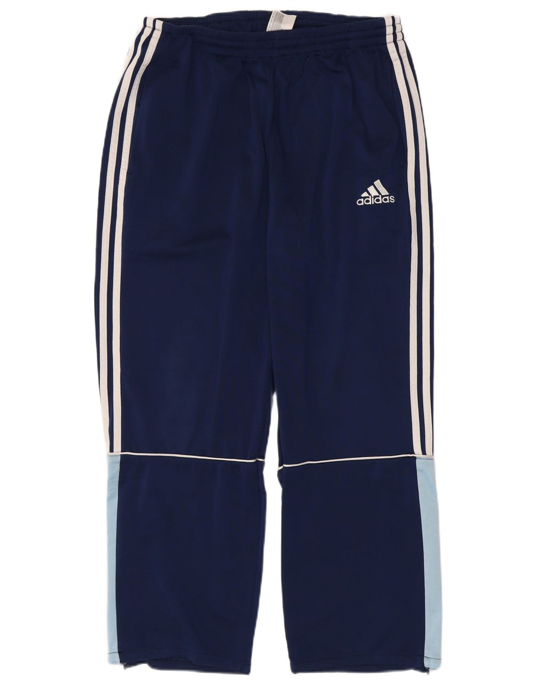 ADIDAS fuld træningsdragt til mænd UK 40/42 Medium Navy Blue Colourblock Polyester