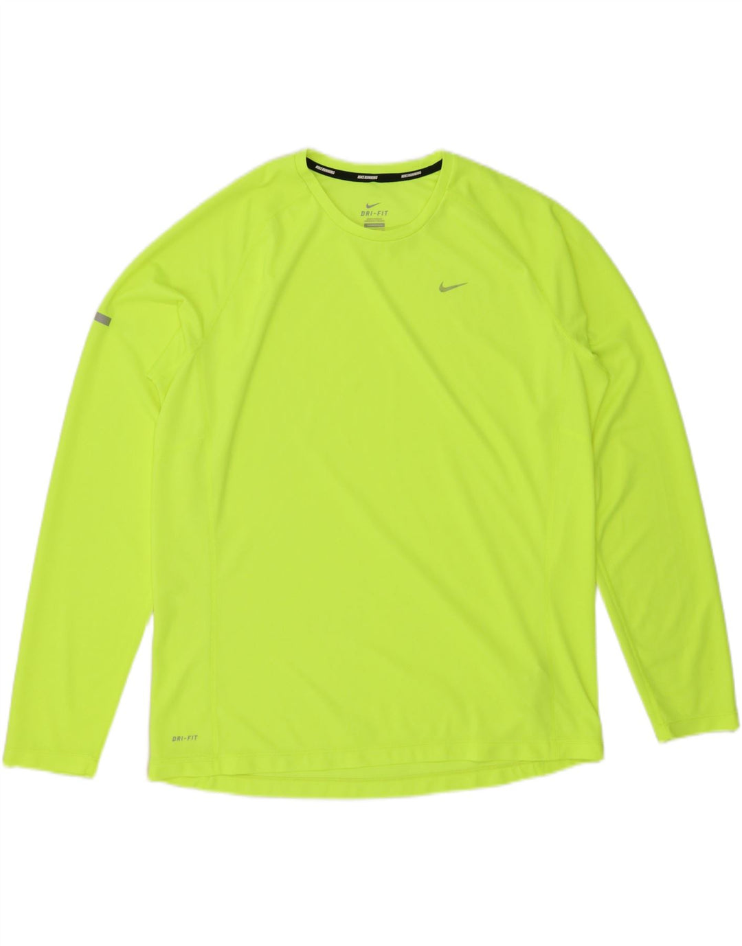 NIKE Herre Dri Fit Top Langærmet XL Grøn Polyester
