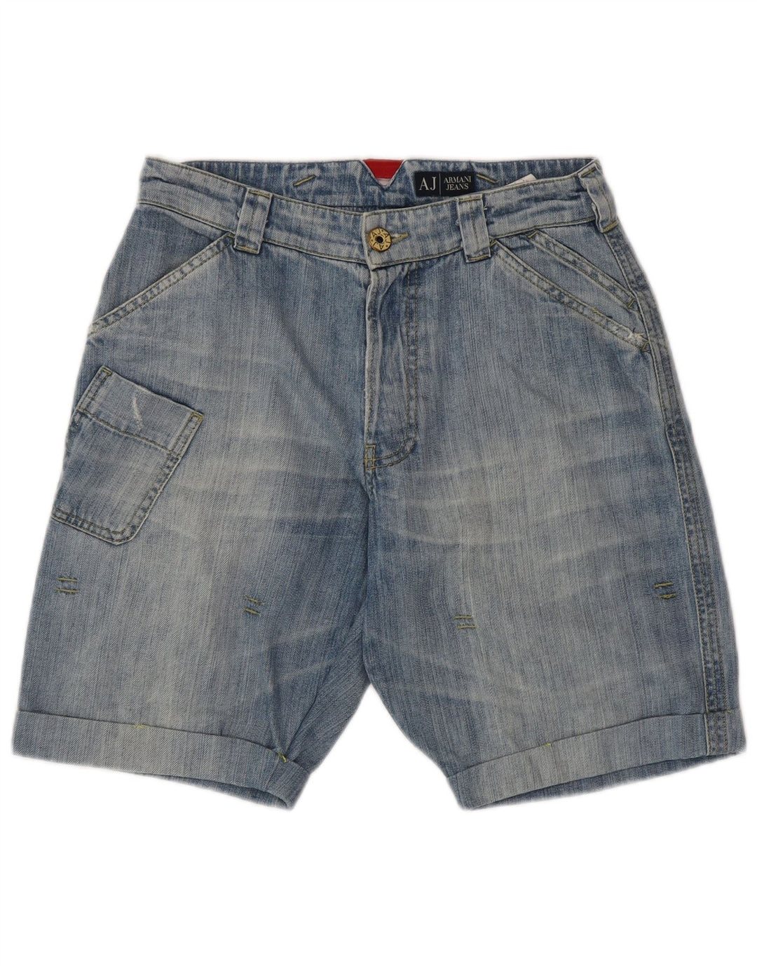 ARMANI Denimshorts til mænd W30 Mellemblå bomuld
