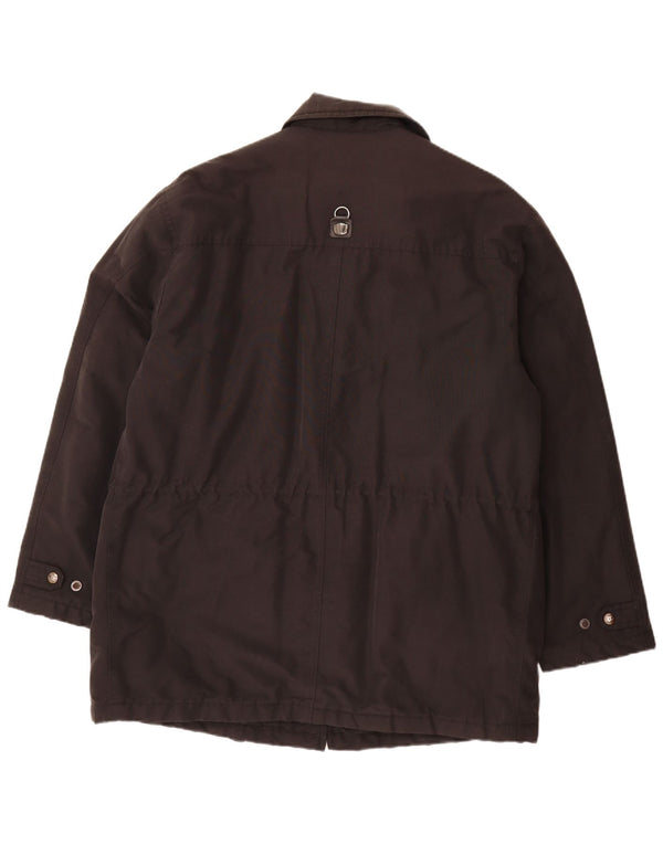 Piero Guidi Herre Utility Jacket UK 42 XL Sort Bomuld