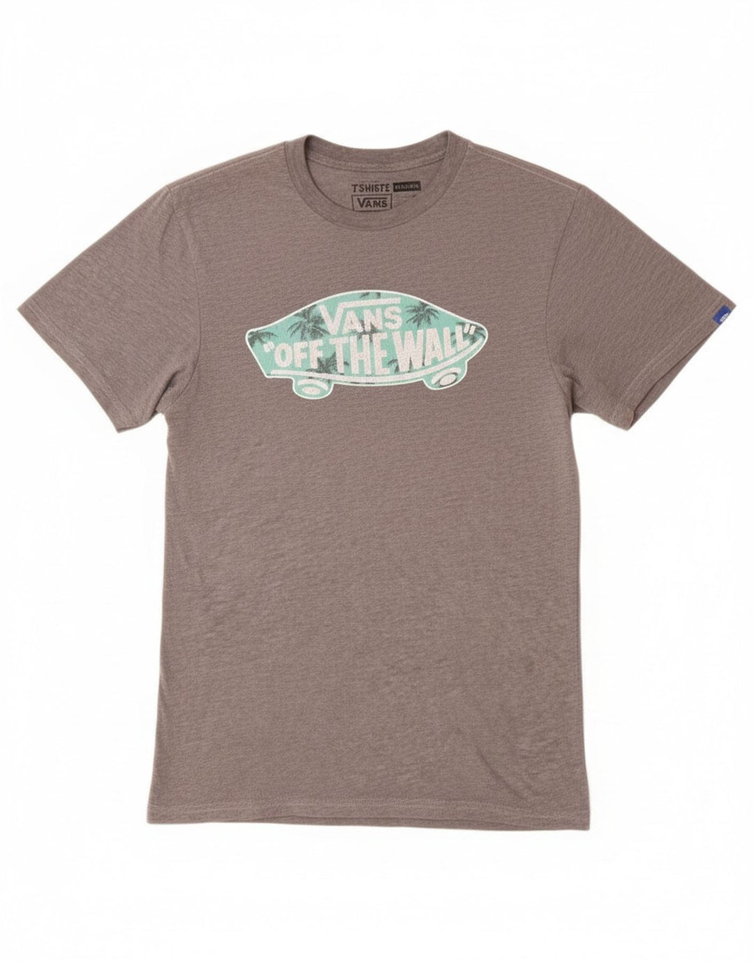 Vans Herre Custom Fit Grafisk T-Shirt Top Lille Grå