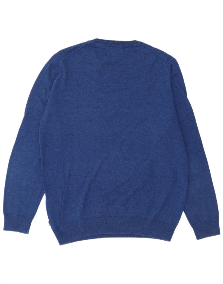 SUPERDRY Herre sweater med rund hals, stor blå bomuld