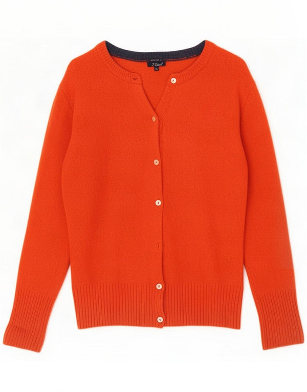 J. Crew Girls Cardigan Sweater 11-12 Years XL Orange Wool