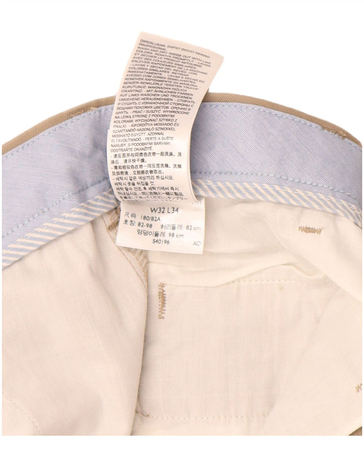 DOCKERS Slim Fit Chinobukser til mænd W32 L30 Beige bomuld