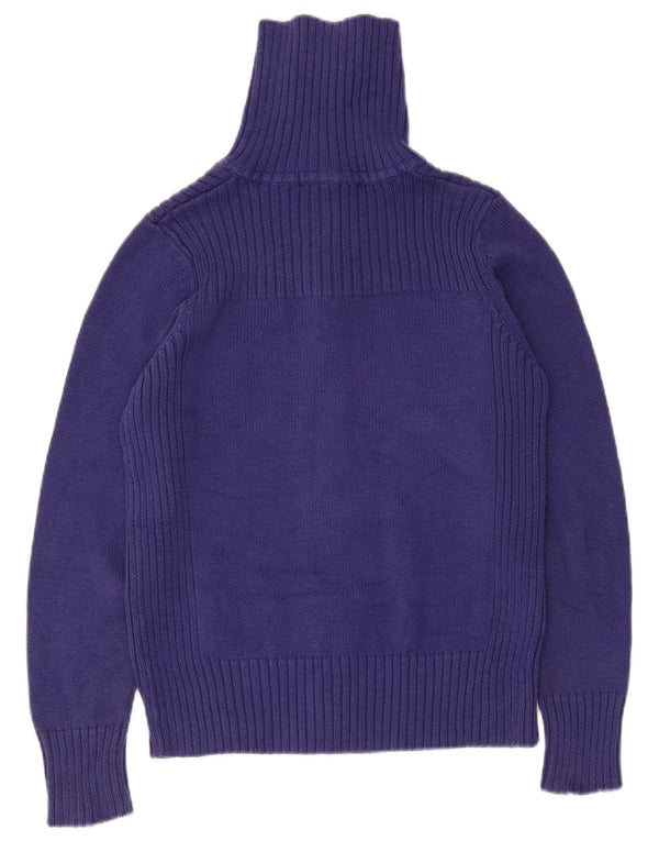 Marks & Spencer Dame Cardigan Sweater UK 14 Medium Blue Bomuld