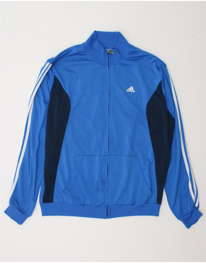 Adidas Træningsdragt til mænd Topjakke UK 48/50 XL Blå Colourblock Polyester