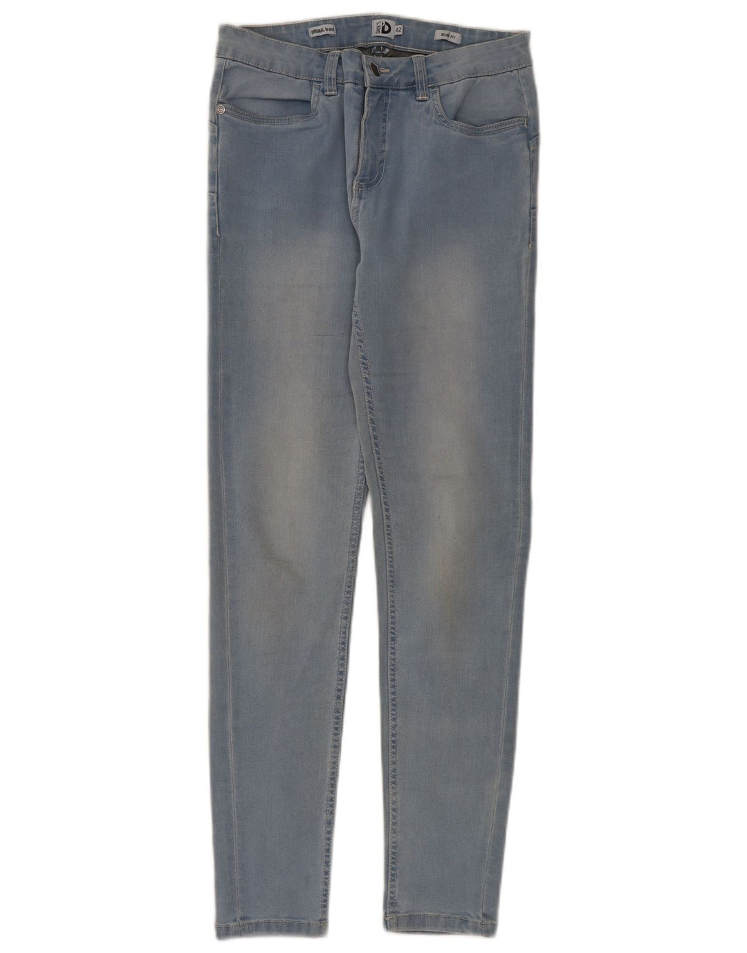 Dacks Dame Slim Jeans IT 42 Medium W28 L30 Blå Tencel
