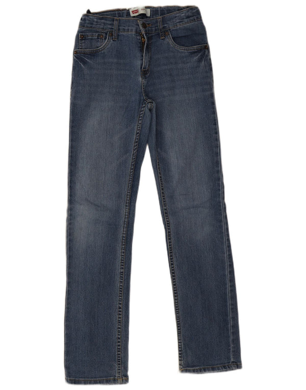 Levi's Girls Slim Straight Jeans 13-14 år W24 L28 Blå Bomuld
