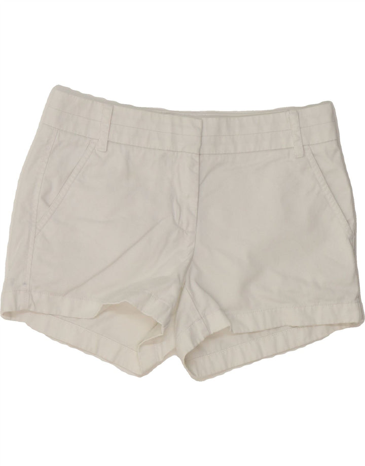 J. CREW Womens Chino Shorts US 2 XS W32  White Cotton Vintage J. Crew and Second-Hand J. Crew from Messina Hembry 