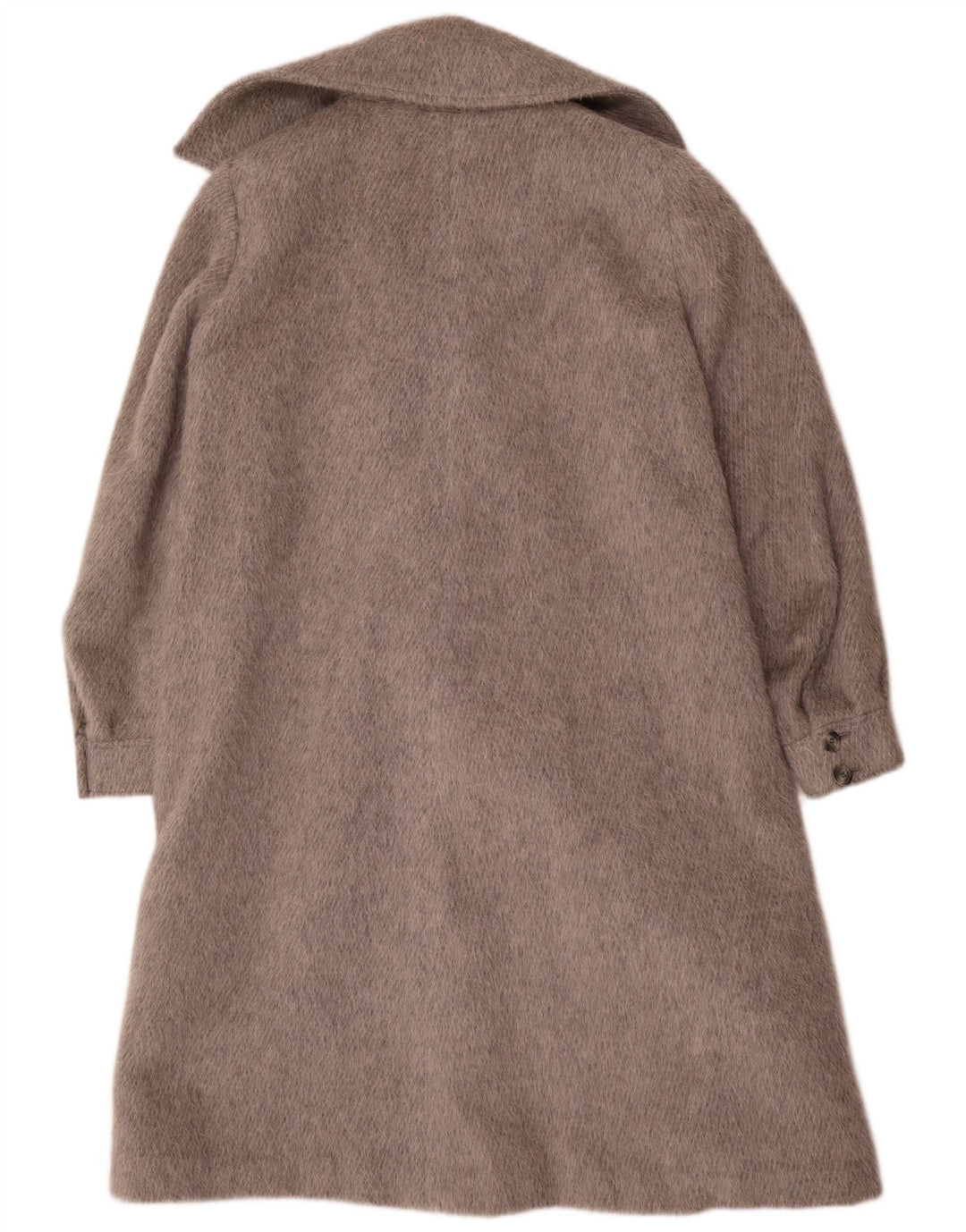 Vintage dobbeltradet frakke til kvinder EU 44 XL Grå