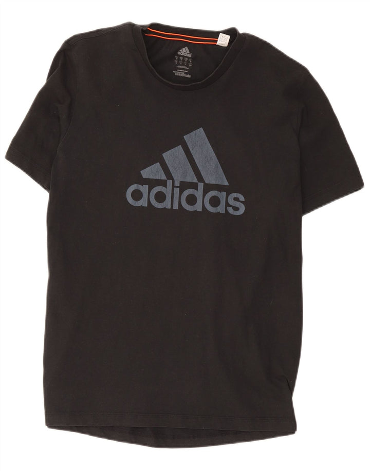 Adidas Herre grafisk T-shirt Top Medium Sort Bomuld